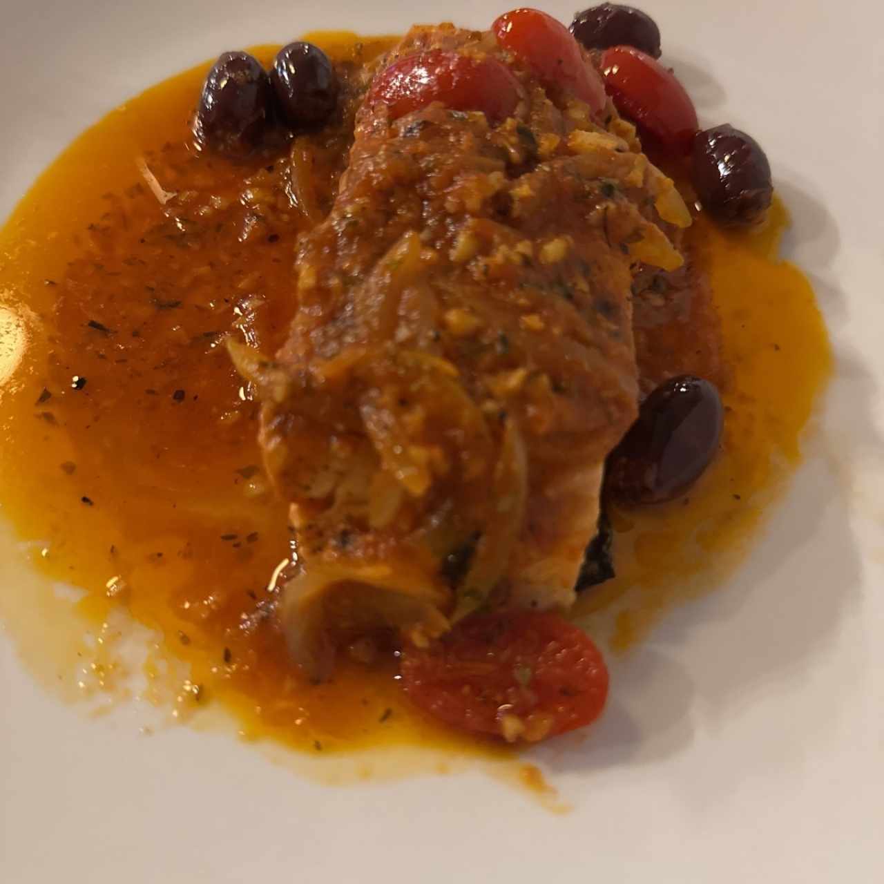 Salmón a la mediterránea 