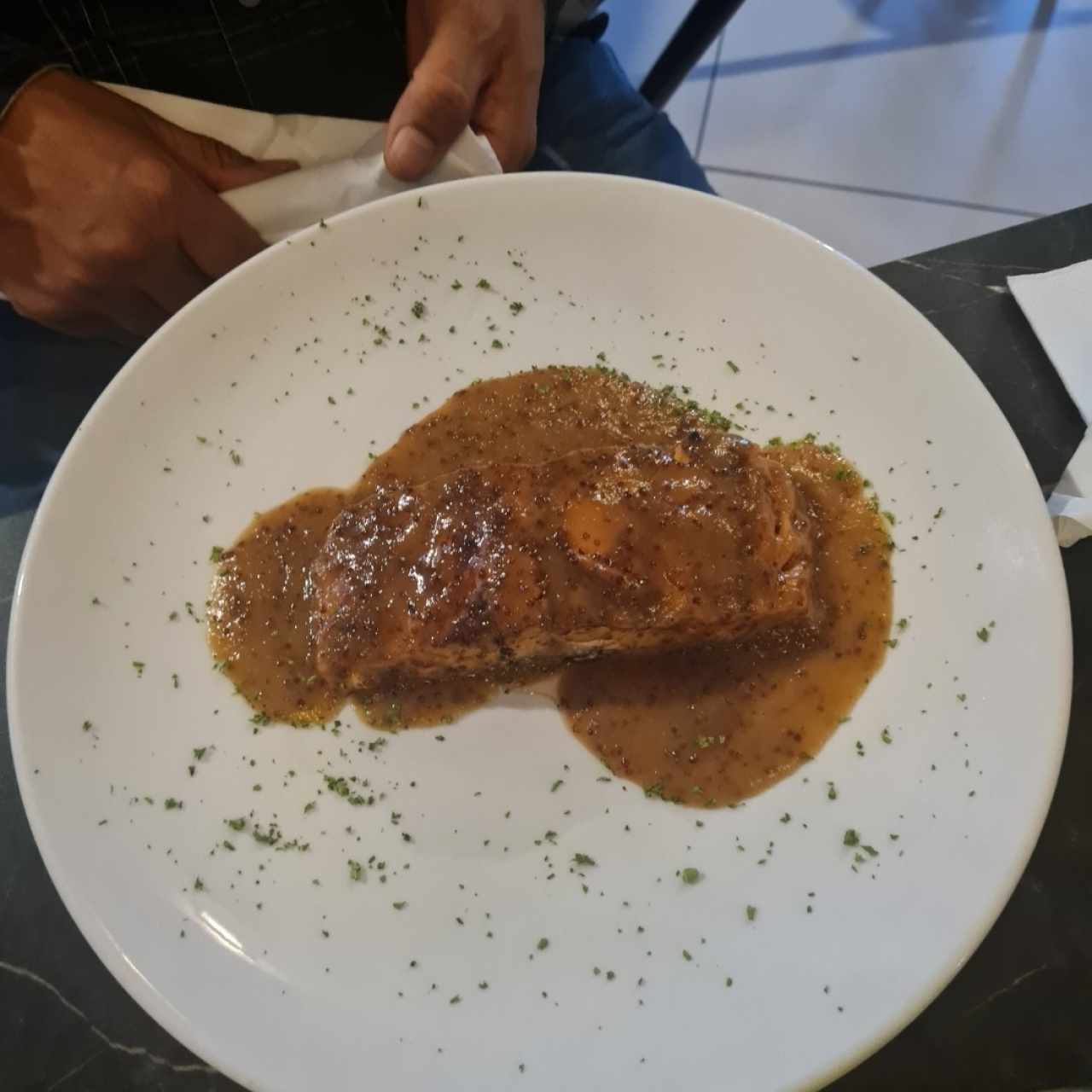 Salmón a la maracuyá