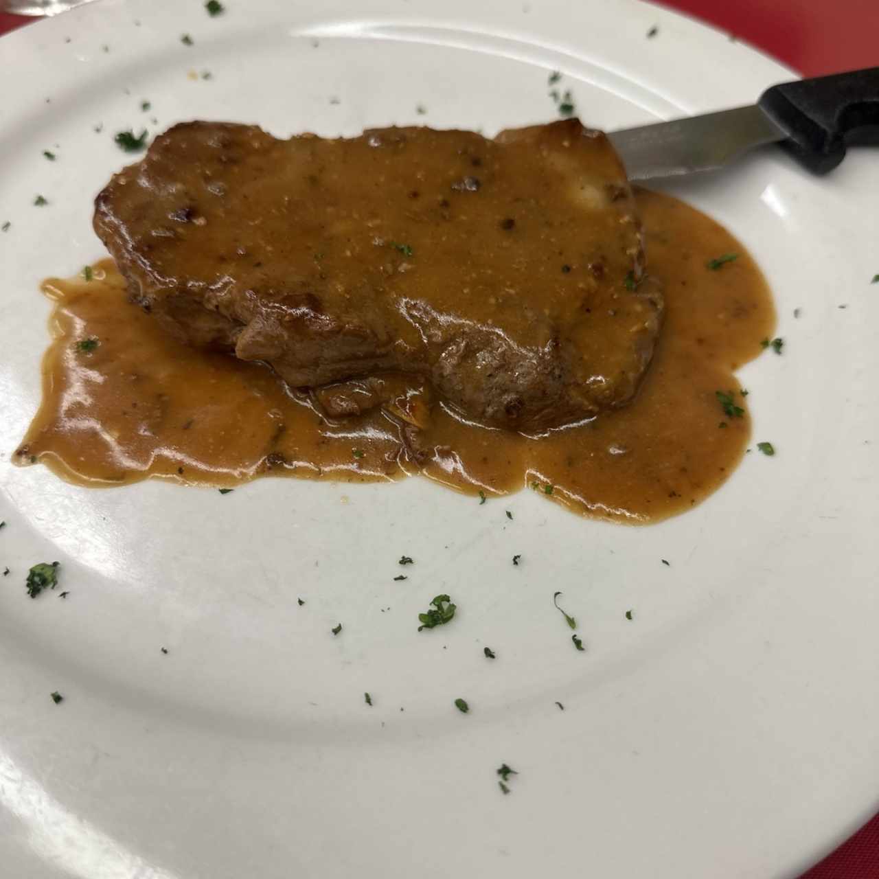 Filete de res a las 4 pimientas