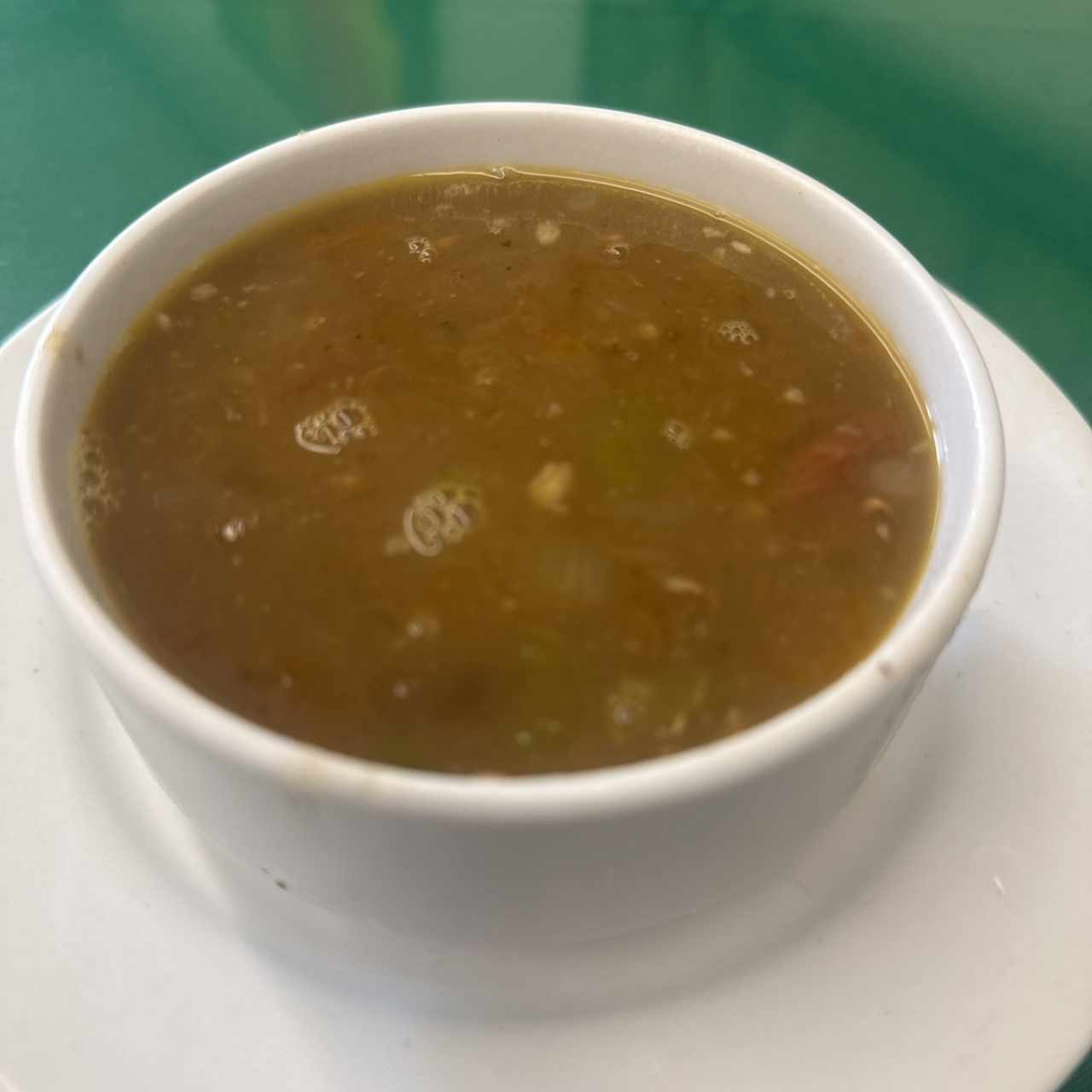 Sopa de lentejas 