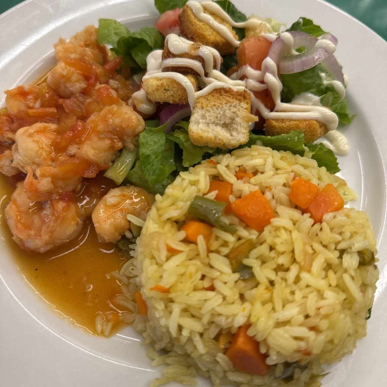 Camarones con arroz