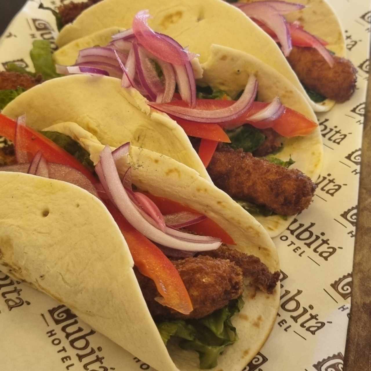 Tacos de pescado. 