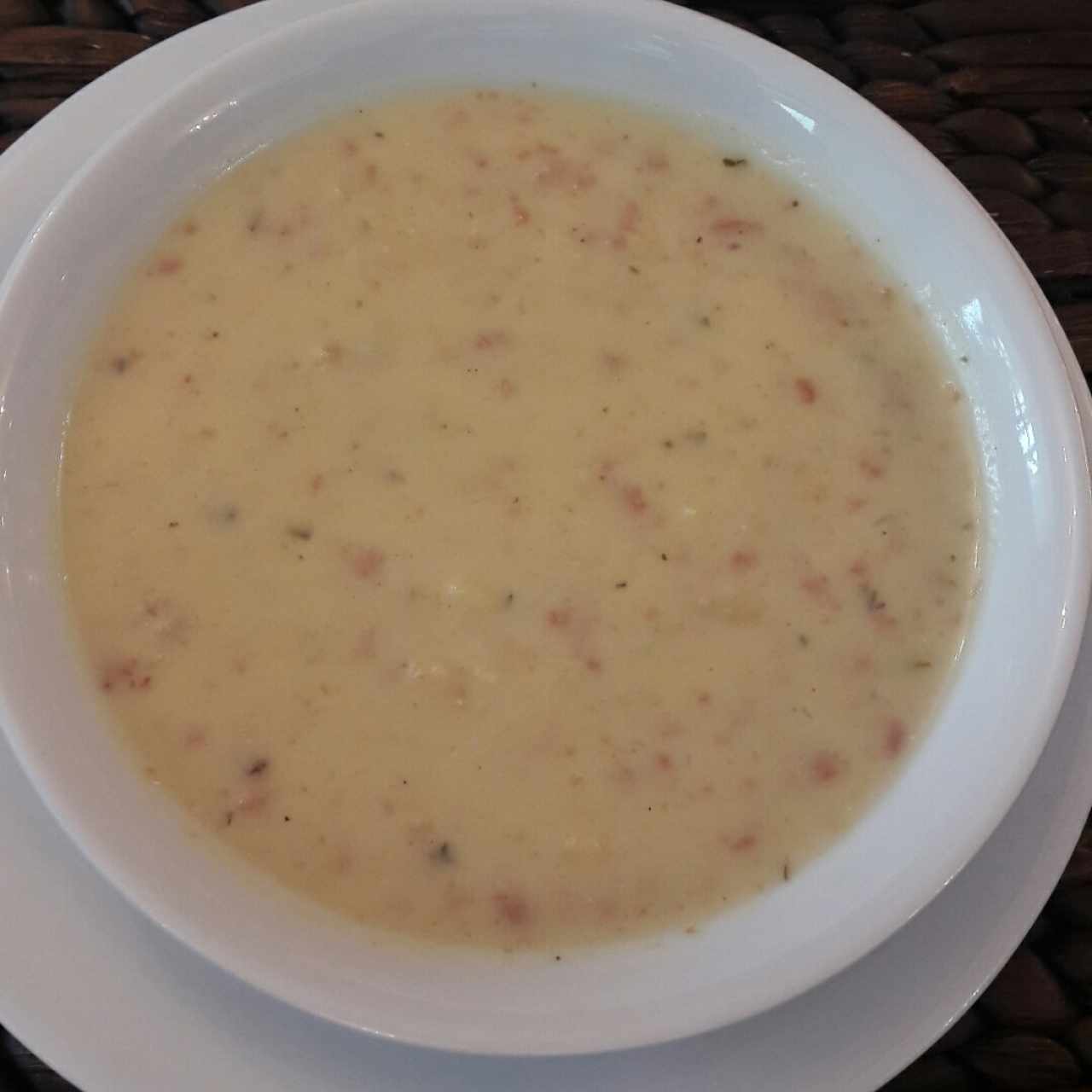 cremas de habas con chorizo