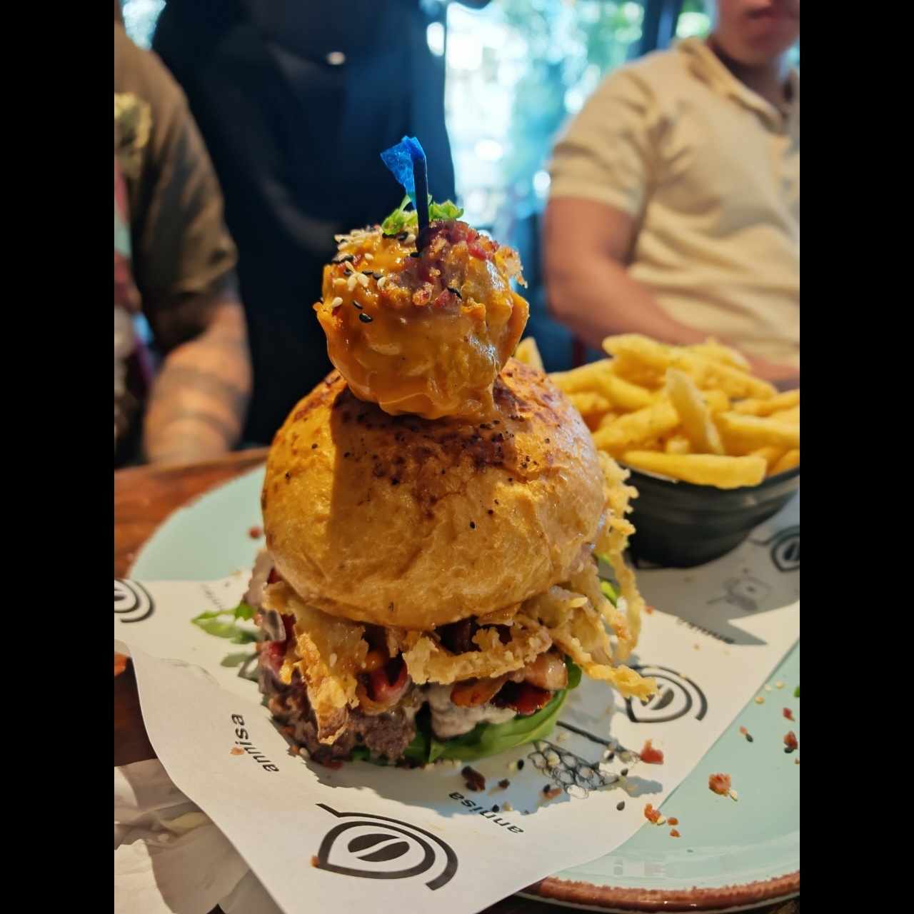 hamburguesa con siumai