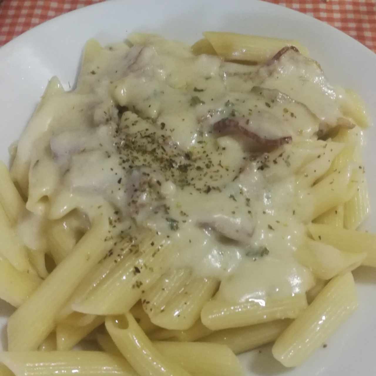 pasta en salsa banca