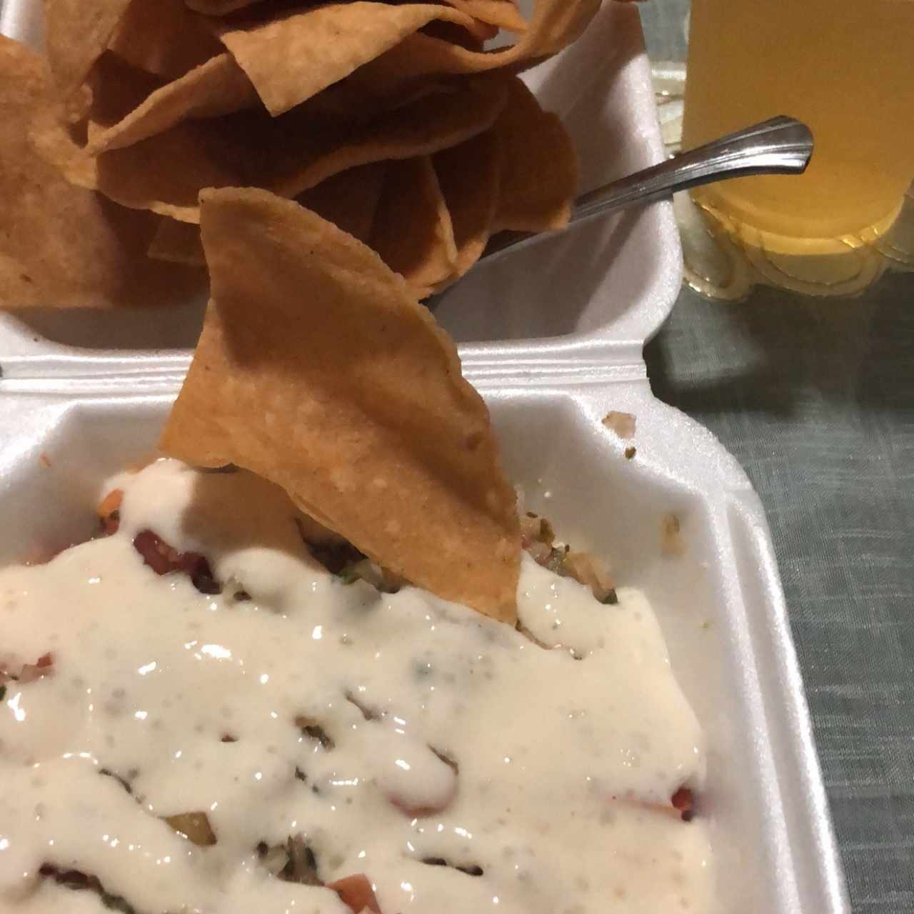 nachos de carne
