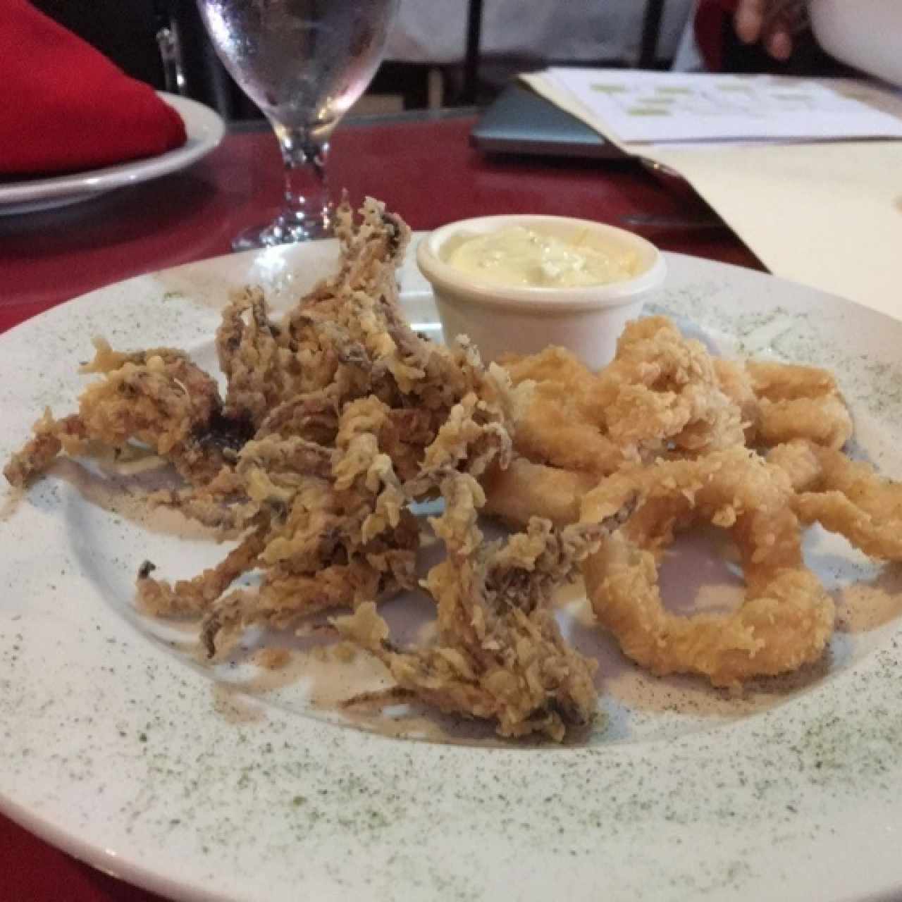 Arañitas y anillos de calamar
