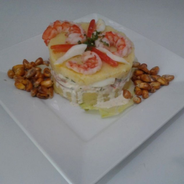 Causa de Camarones