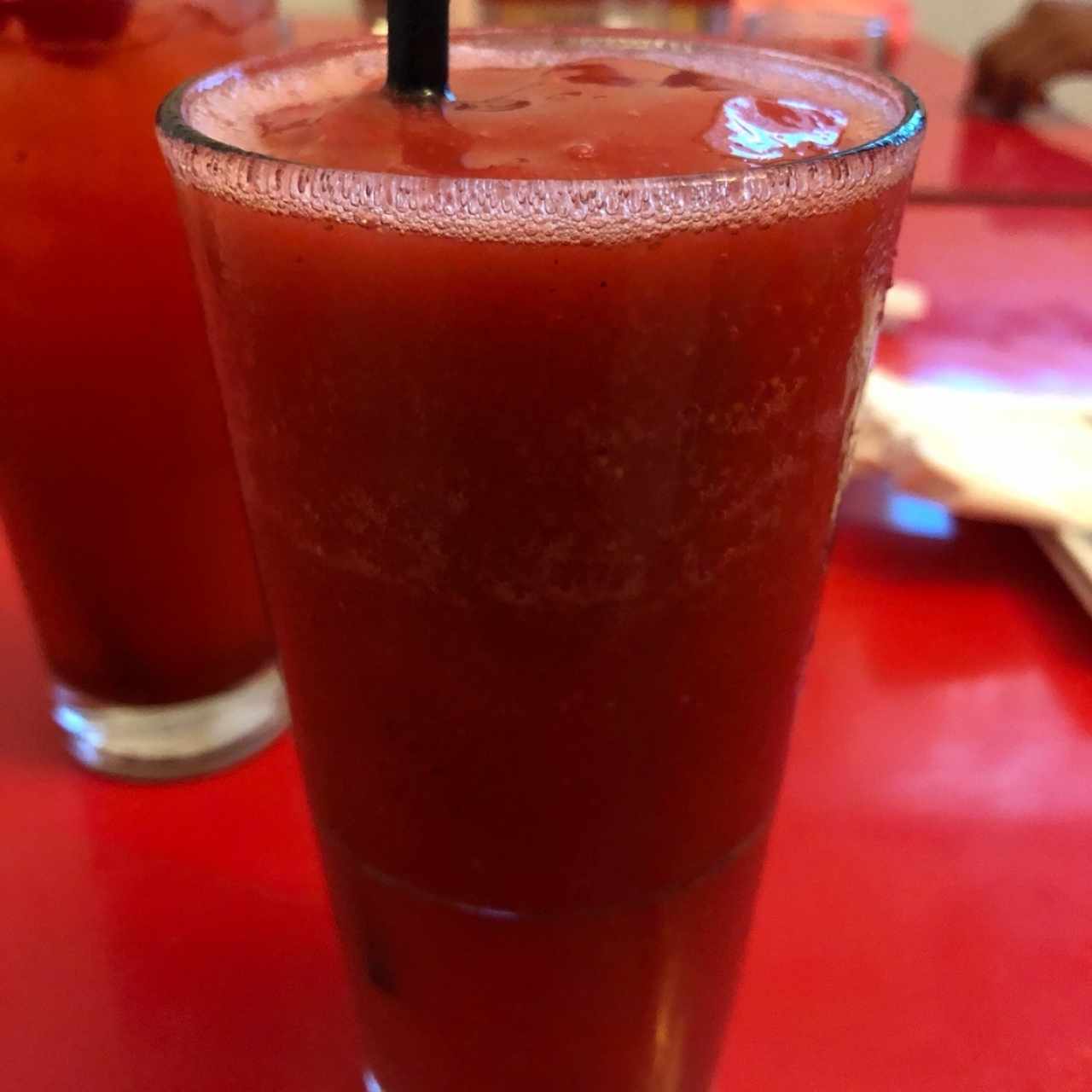 licuado de fresa
