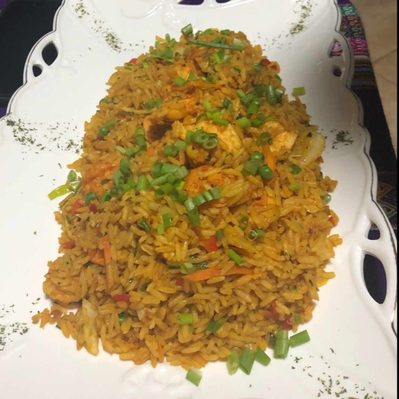 arroz con camarones 