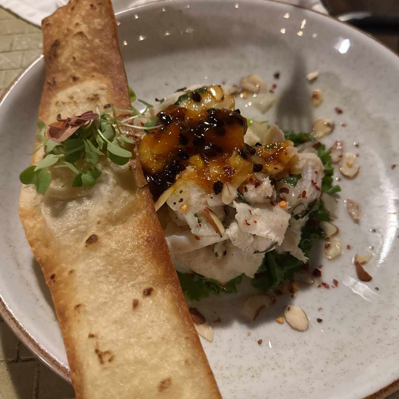 Ceviche de Pescado con maracuyá