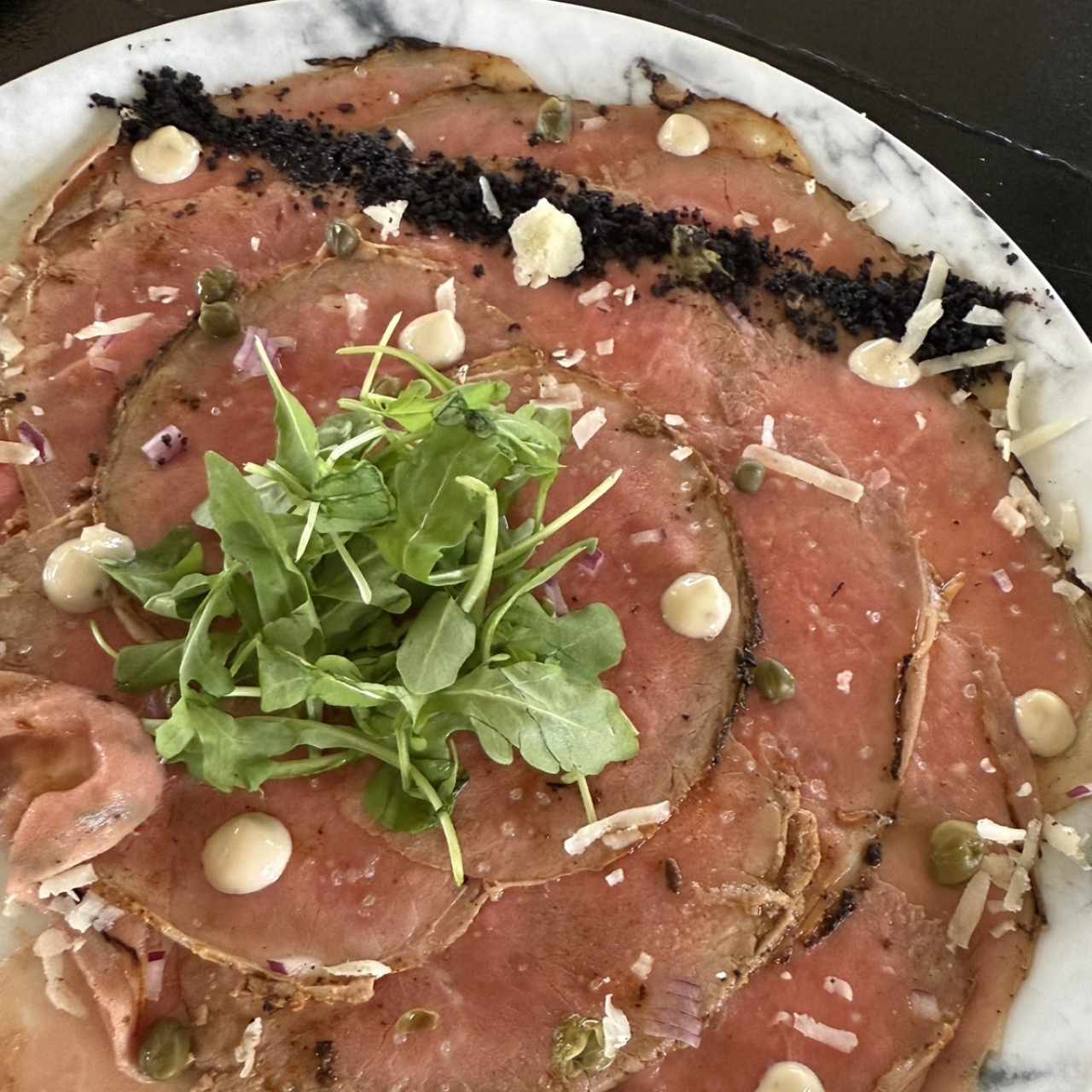 Entradas - Carpaccio de Res