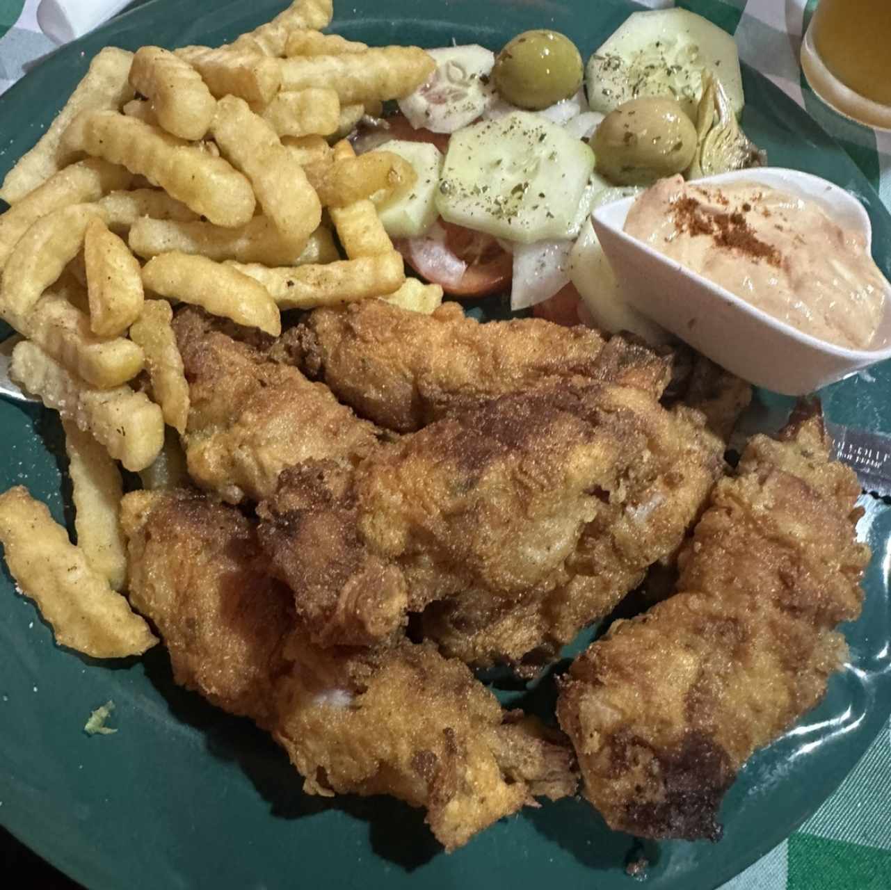 Mar y tierra (langostinos envueltos en bacon)