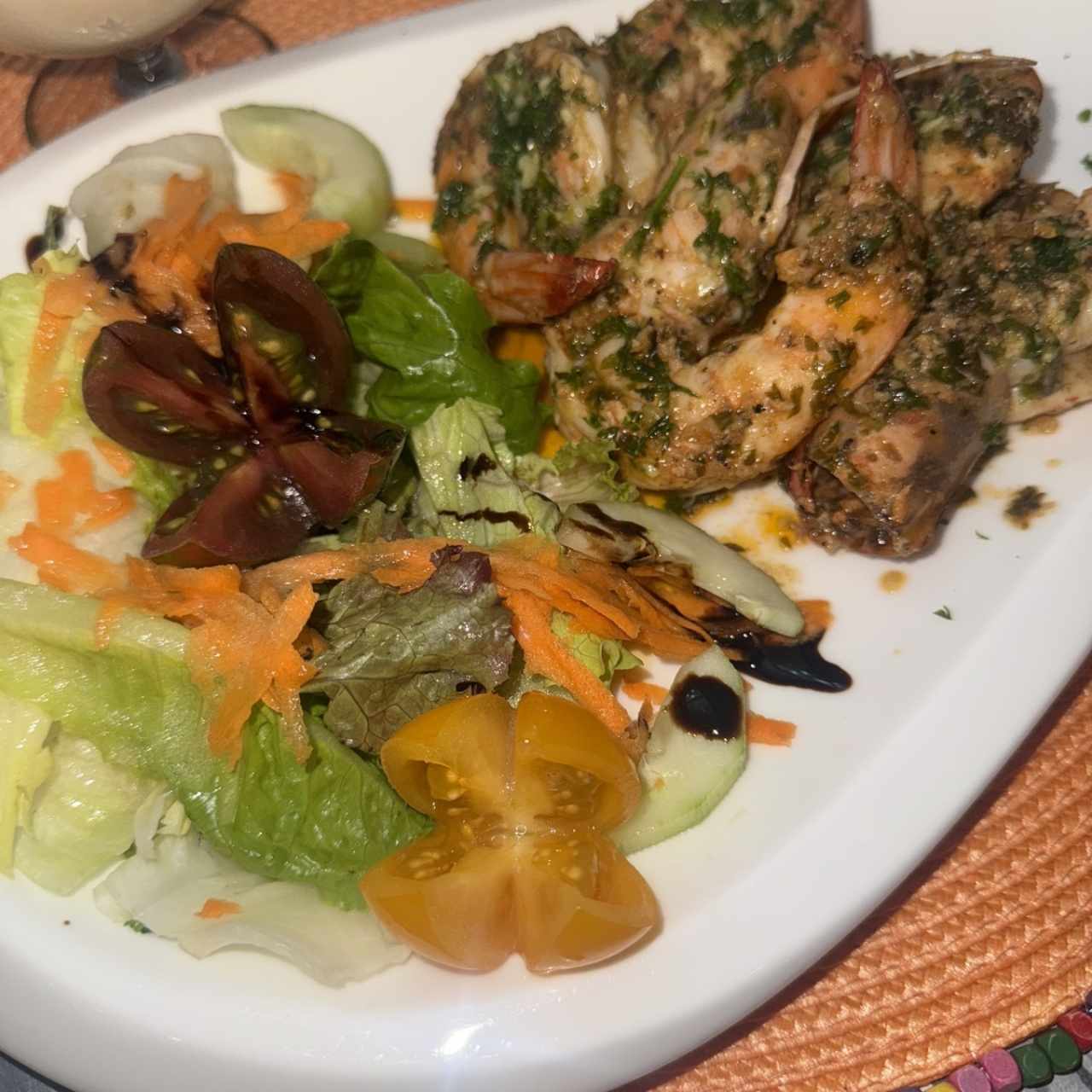 Langostinos al ajillo 