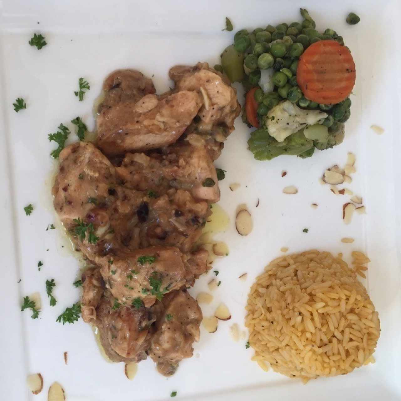 Pollo en salsa de maní y jenjibre!
