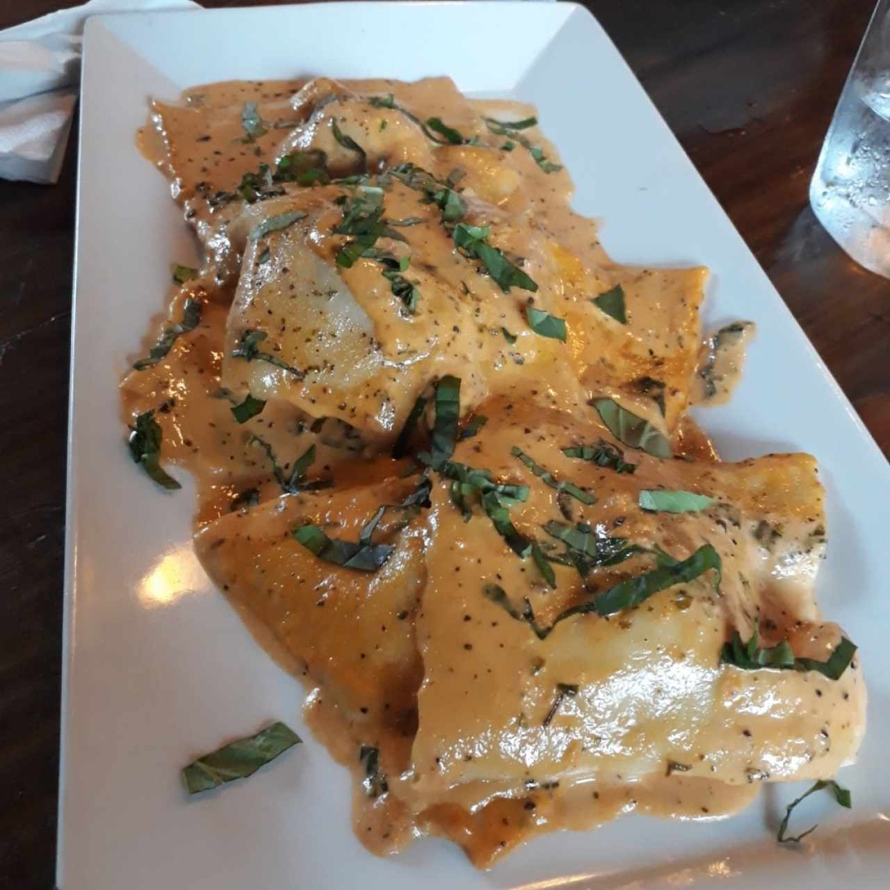 ravioli con pollo