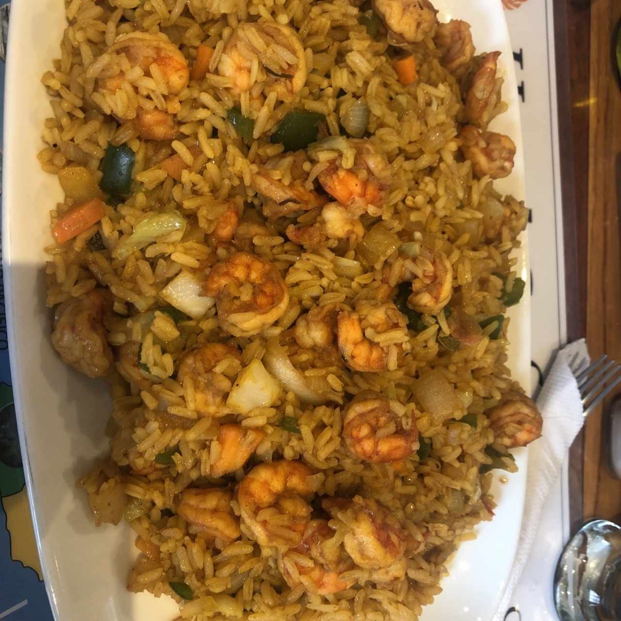 Arroz con camarones