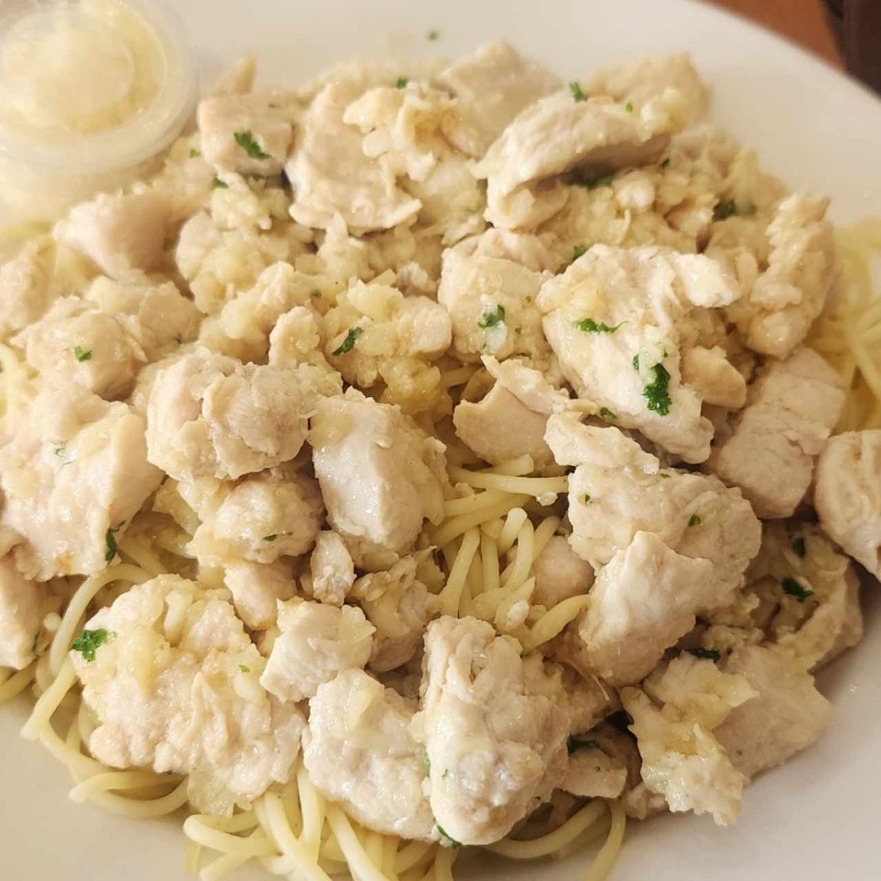 PASTAS - PASTA - Espaguettini con Pollo