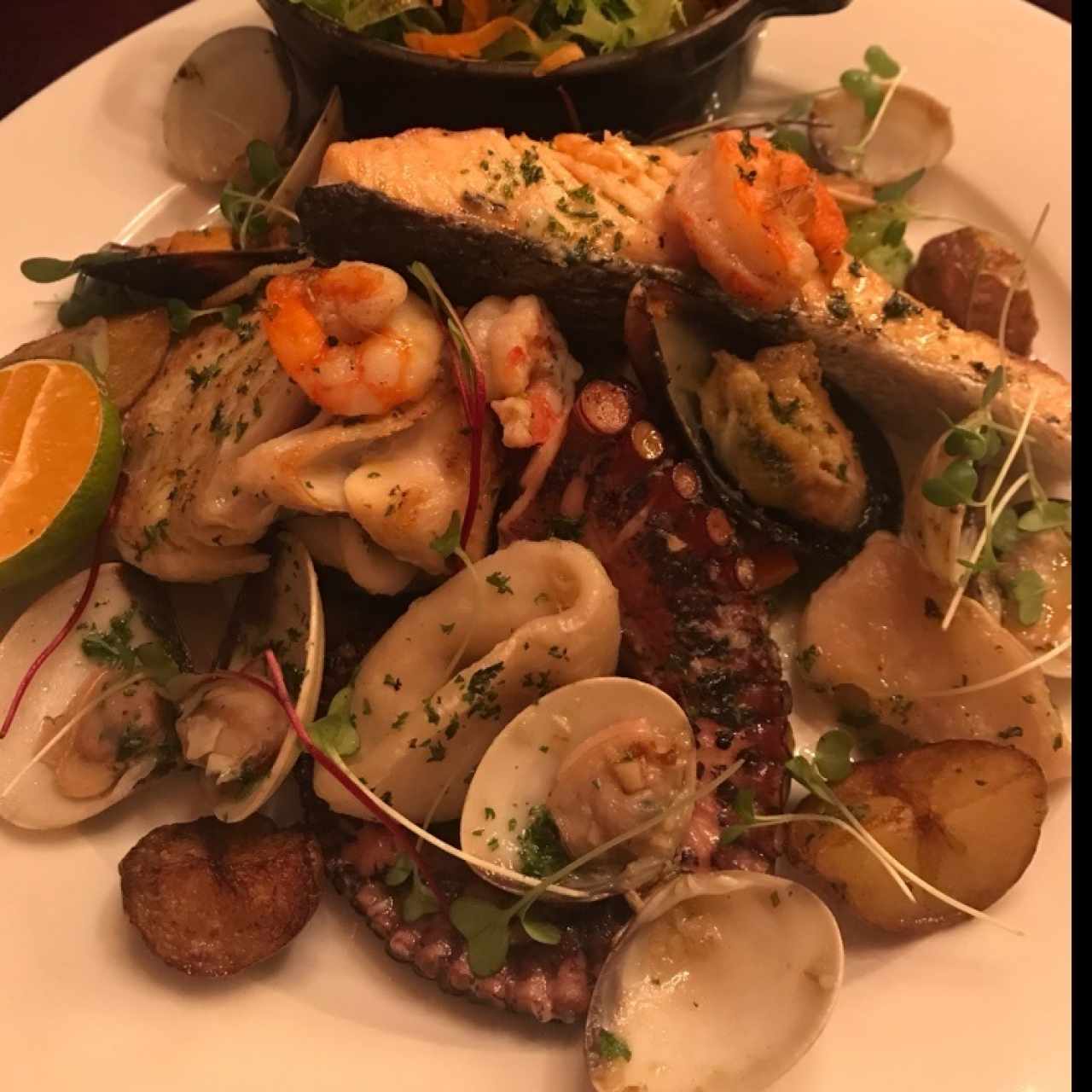 um delicioso plato !! Mixto de Mariscos