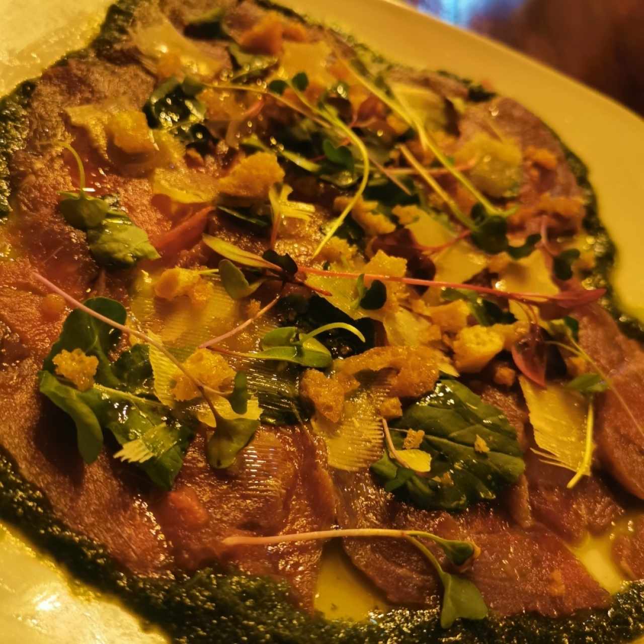 Carpaccio de res
