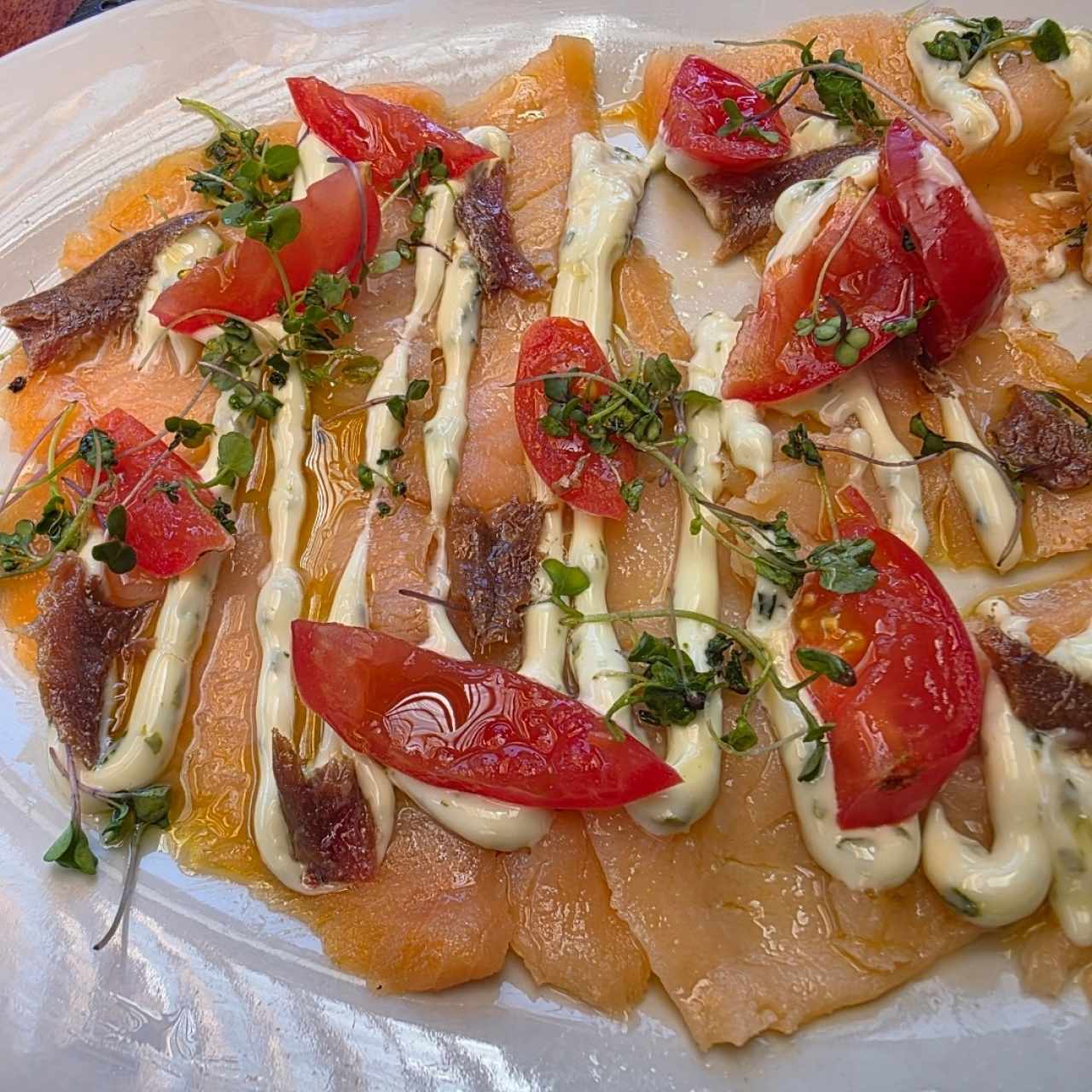 carpaccio de salmon