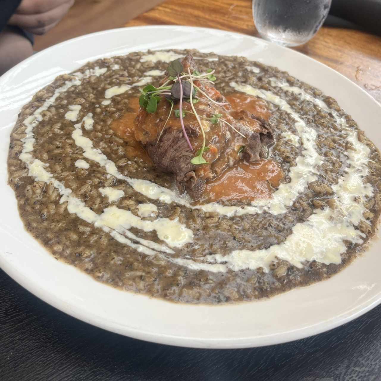 Risotto de truffa y estofado