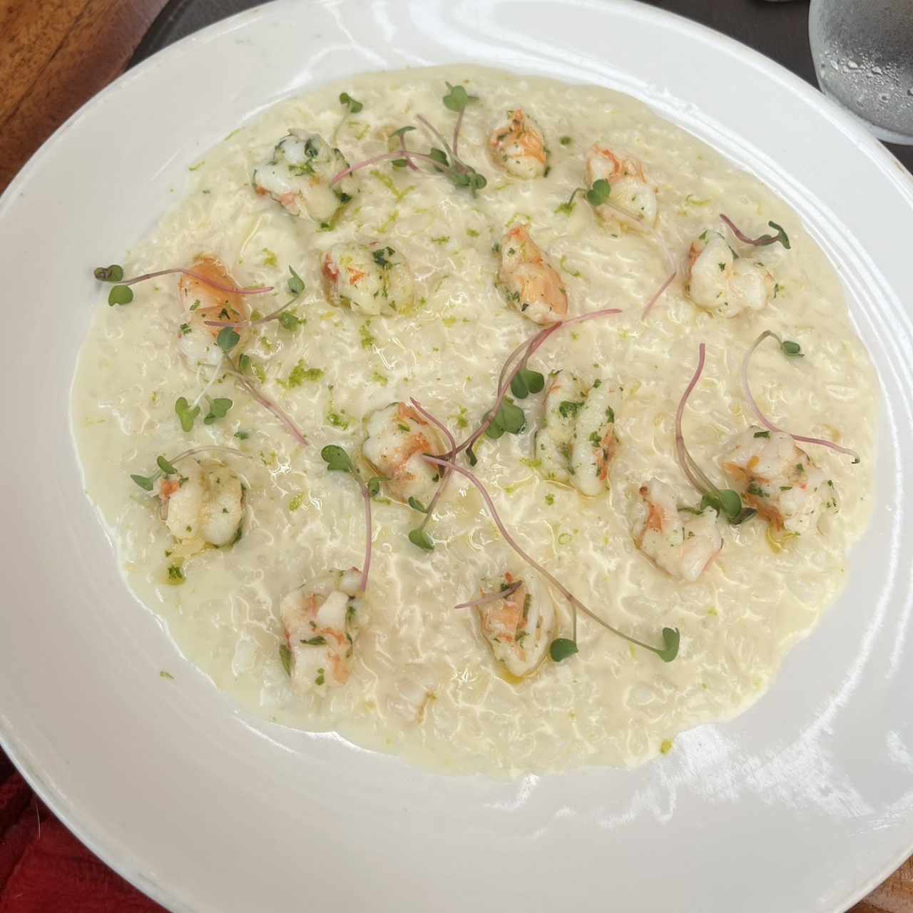 Risotto con langostinos especial