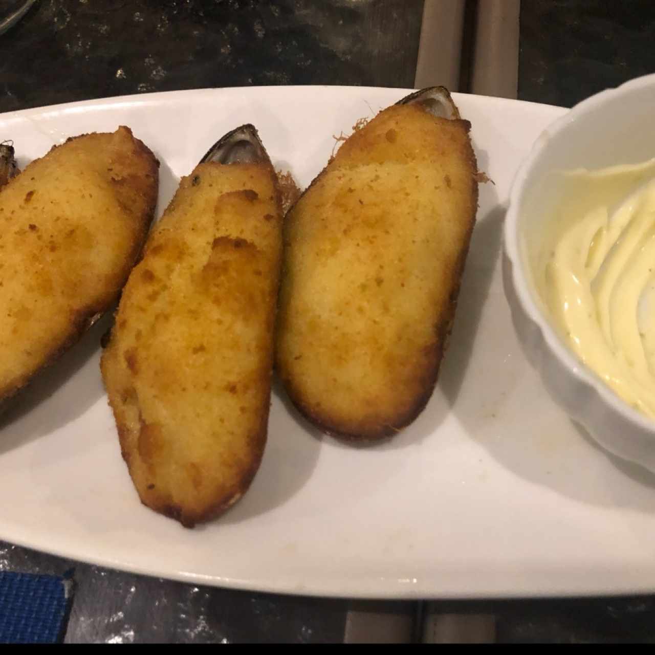El tigre (mejillones apanado)