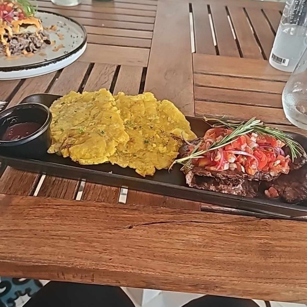 Entraña con patacones