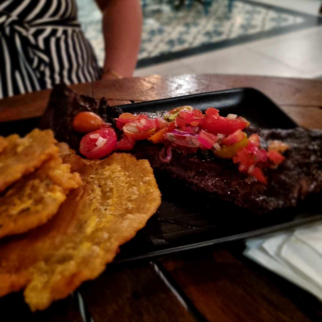 entraña con patacones