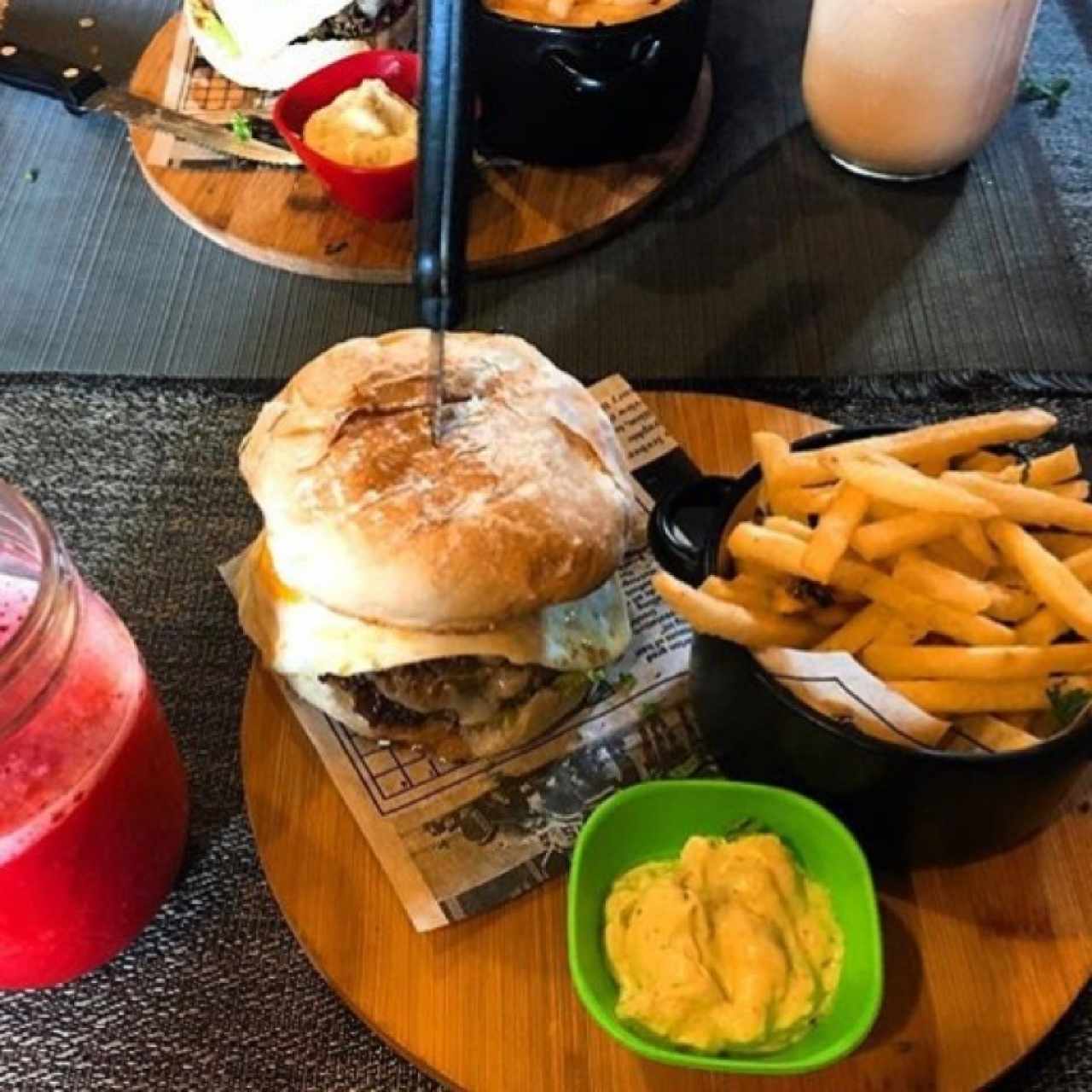 hamburguesa a caballo