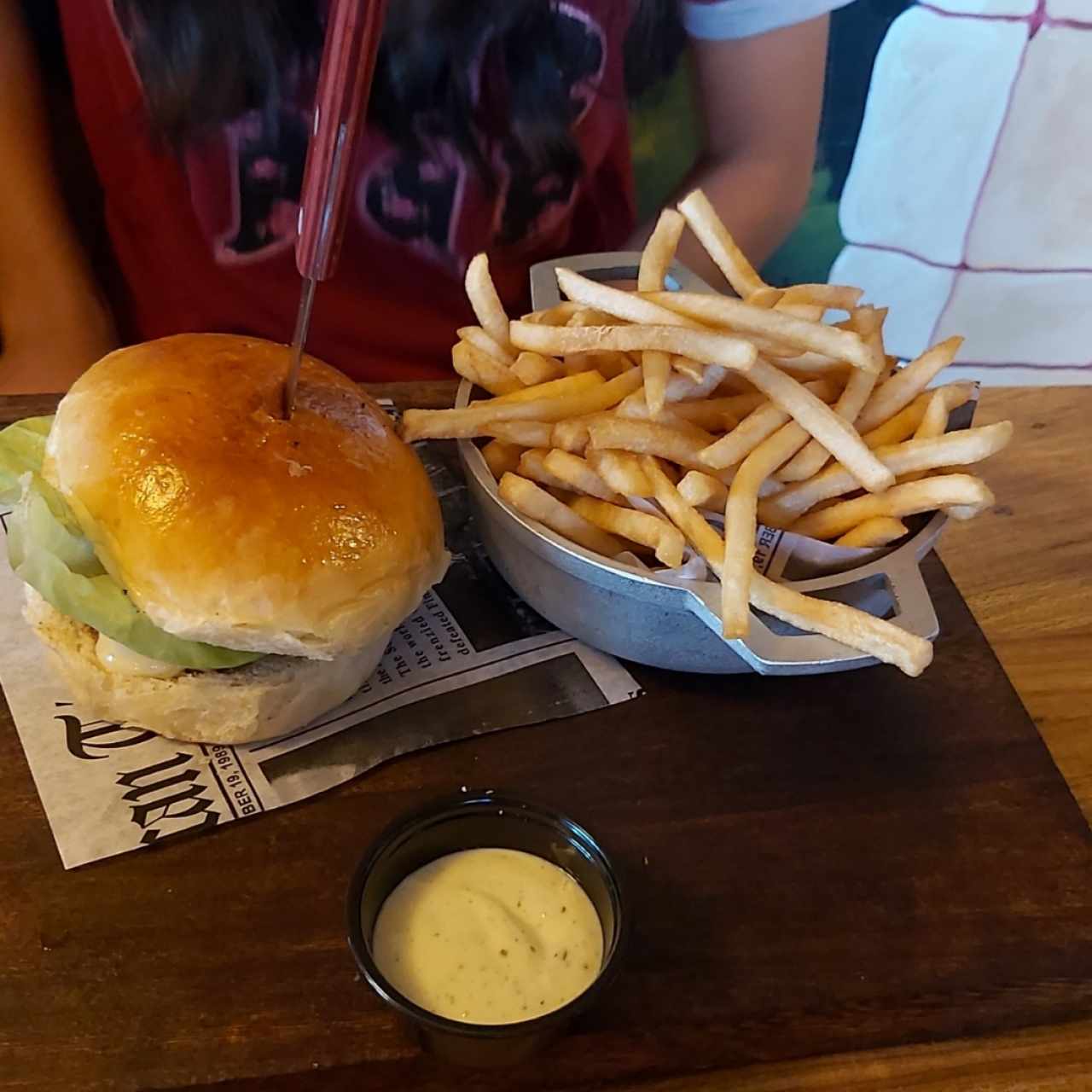 hamburguesa de res