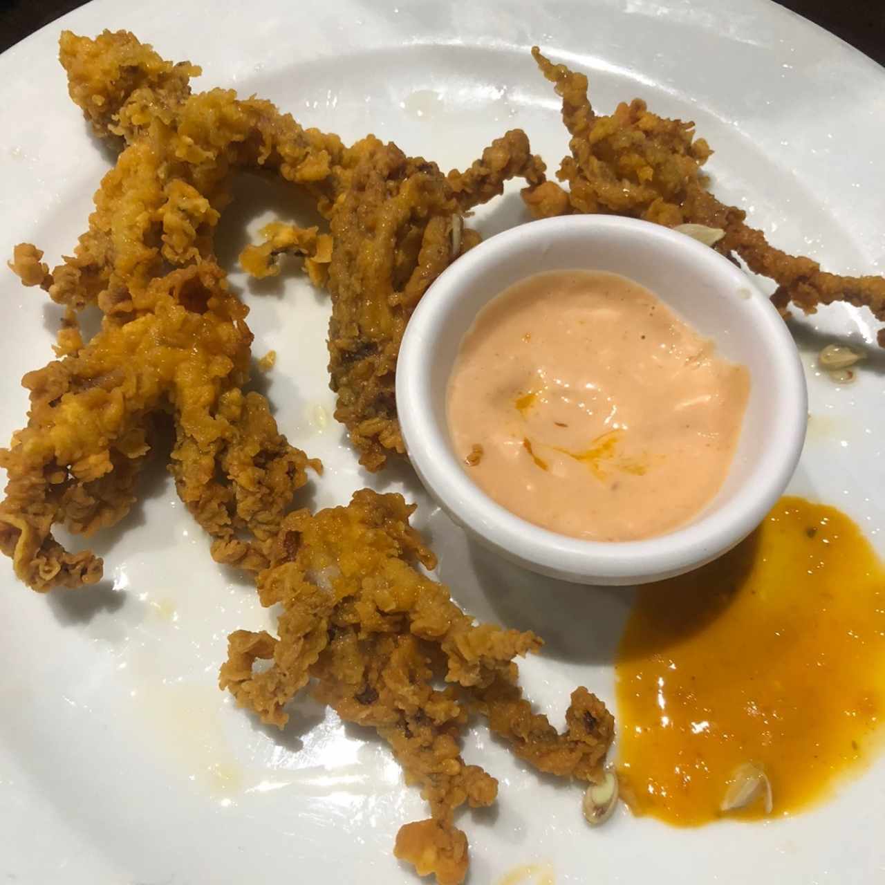 arañitas de calamar ( si, en ese momento solo me comi 1) 