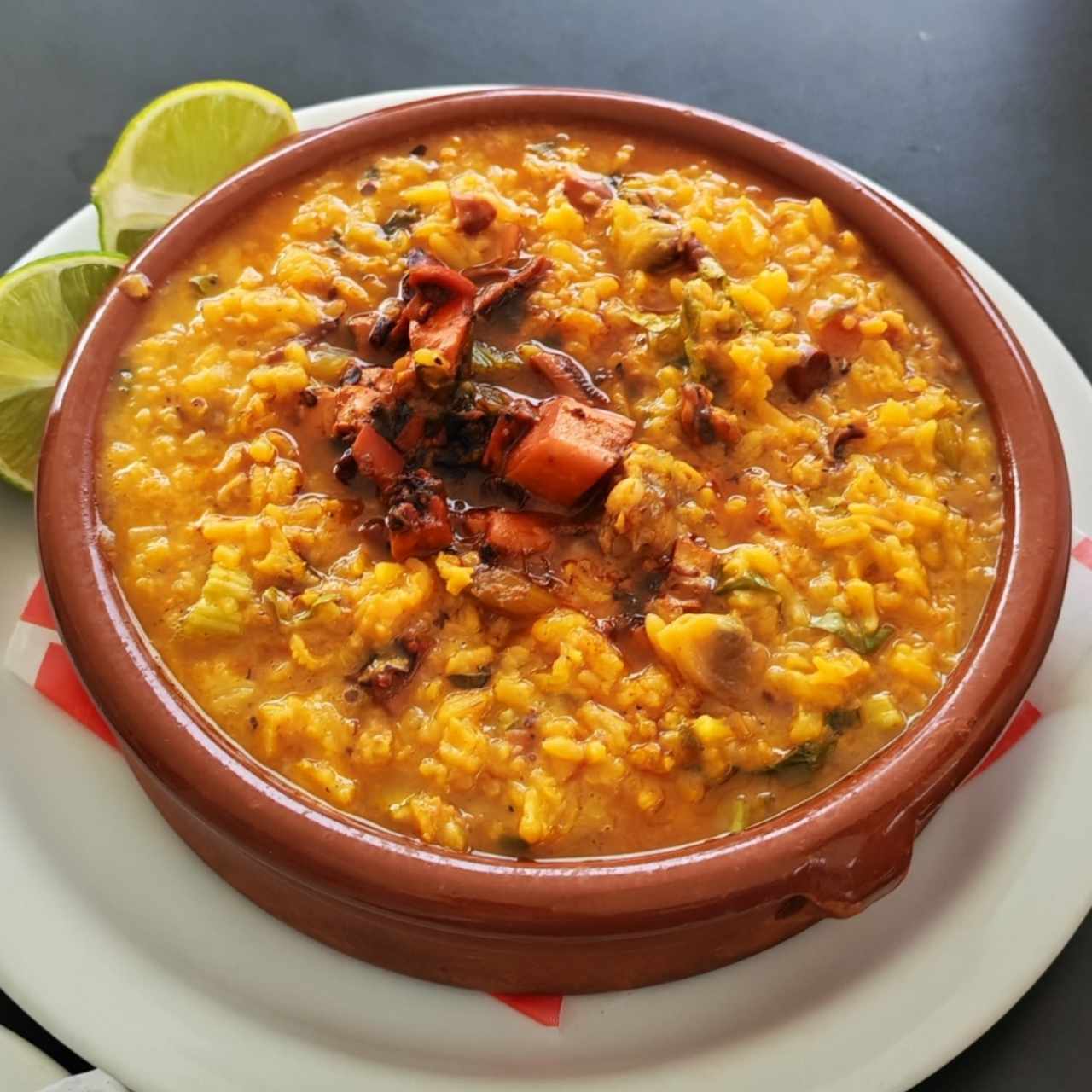 Guacho de mariscos