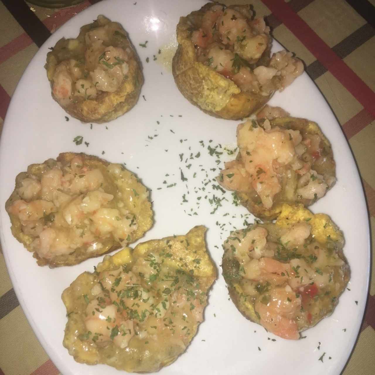 patacones relleno camaron