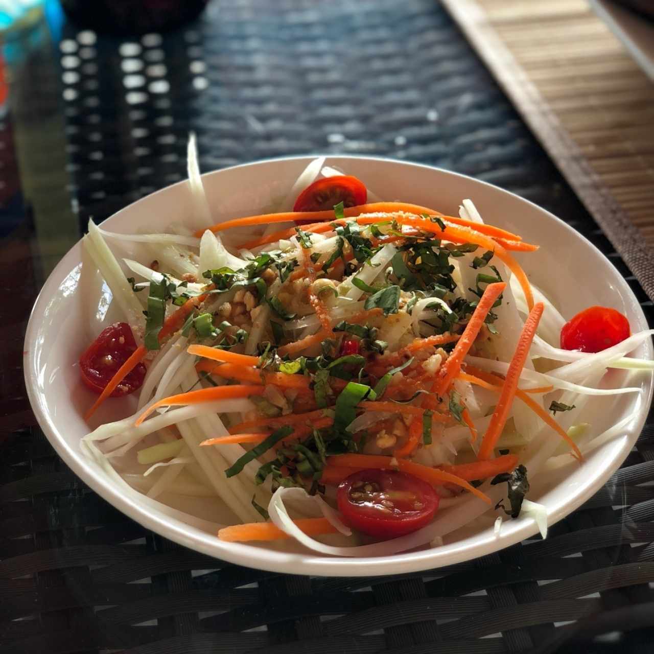 Ensalada de papaya verde