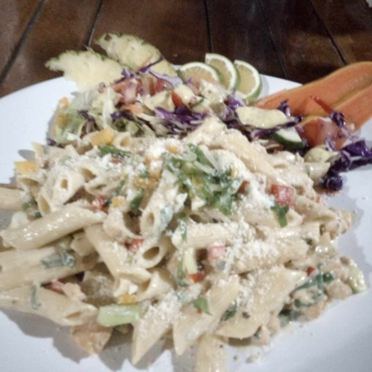 Pasta con pollo