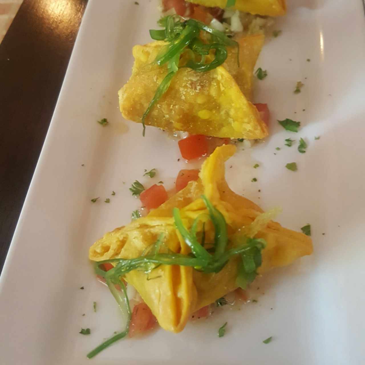 Wanton de camarones