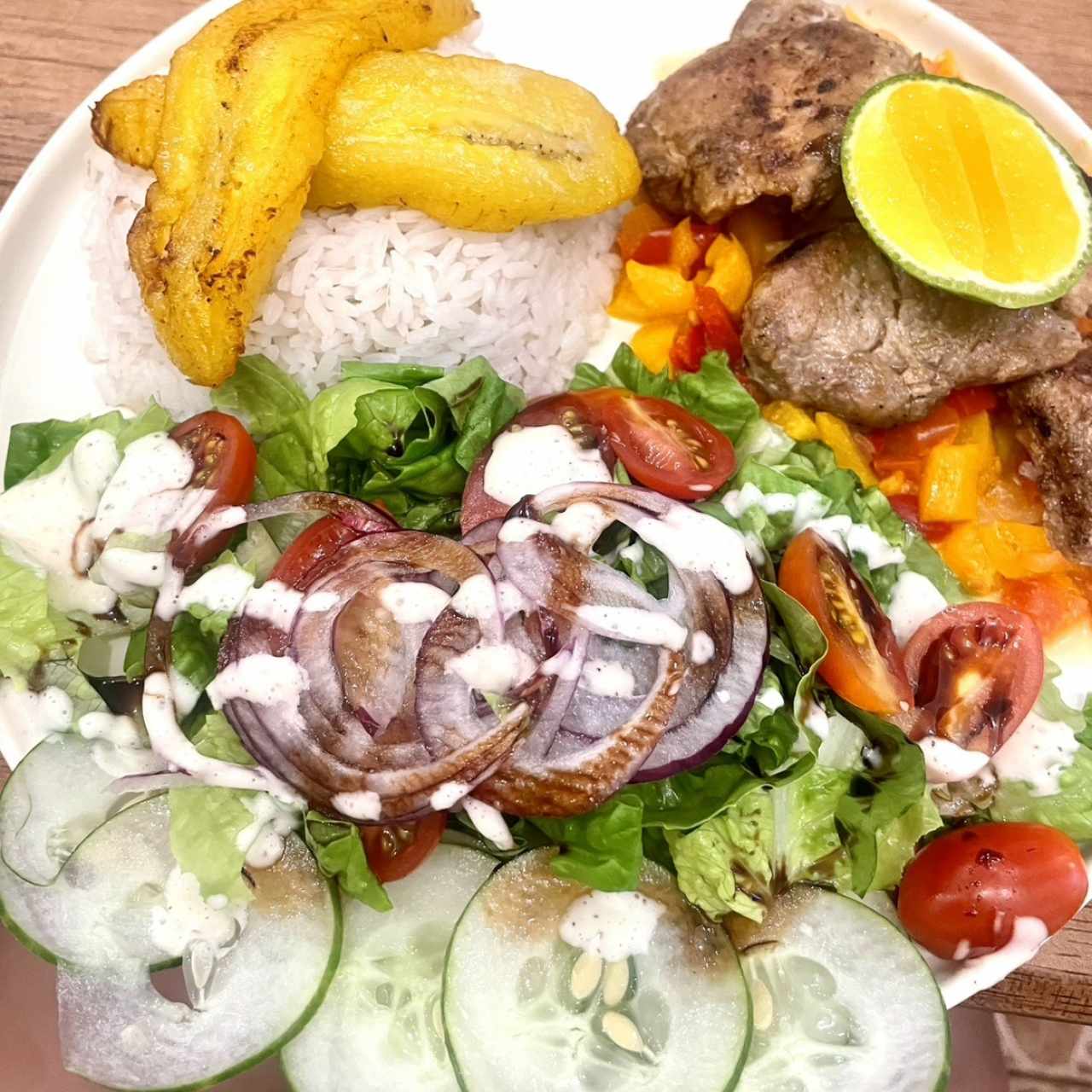 Fish Fillet on Caribbean sauce