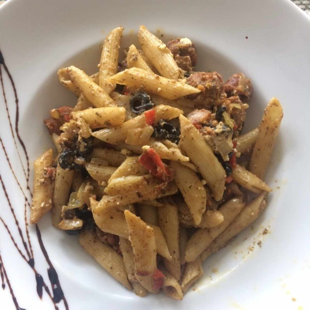 pasta con chorizo tableño