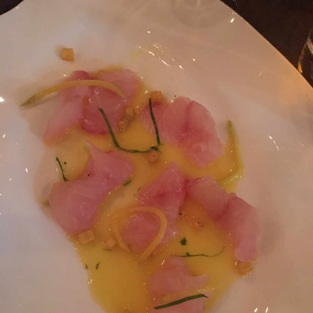 tiradito de pargo