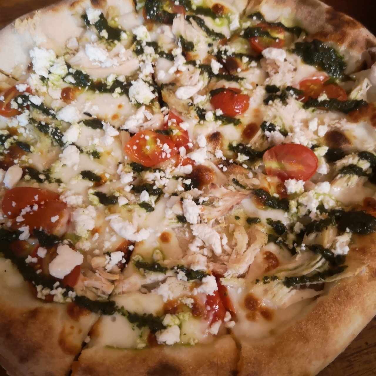 Pollo y pesto 
