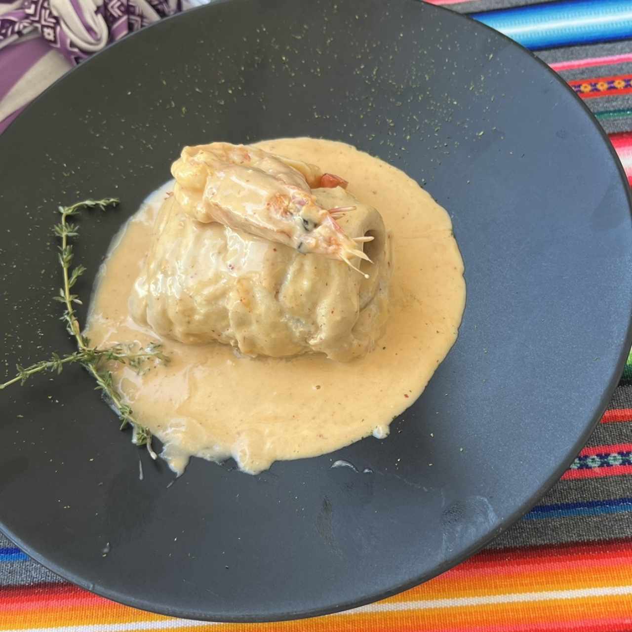 Corvina Rellena de Langostinos