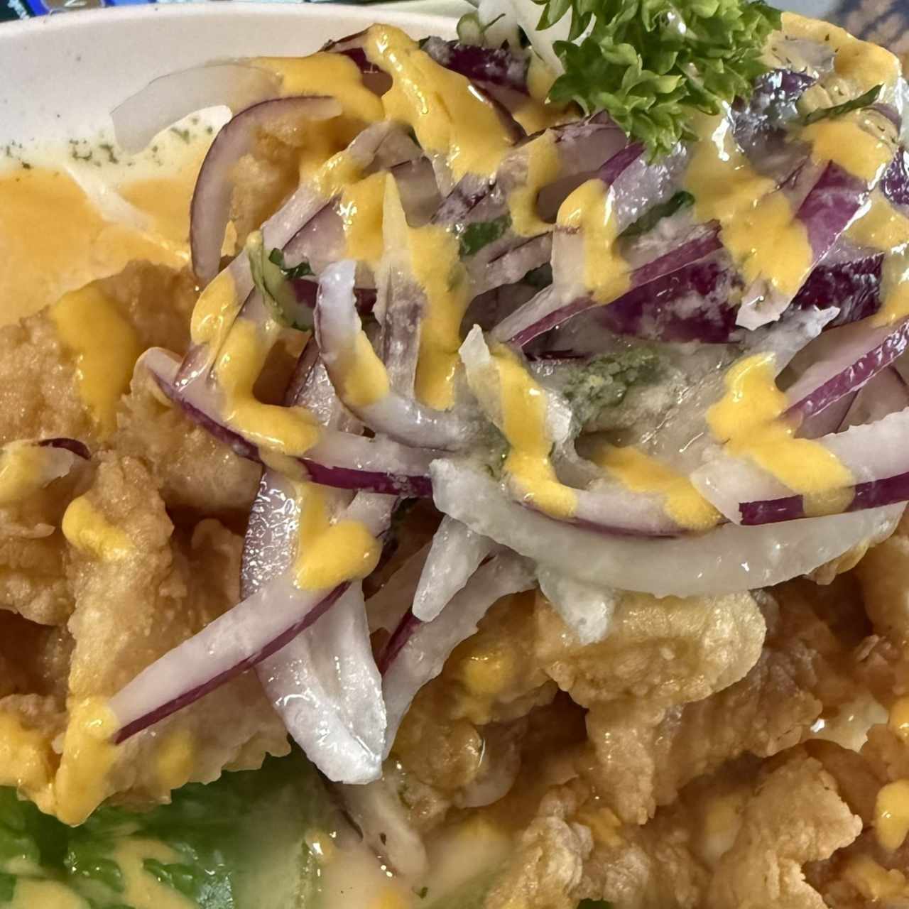 Entradas Calientes - Ceviche Frito
