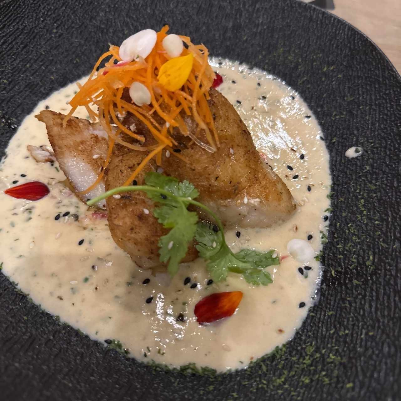 Pescado al ajillo 