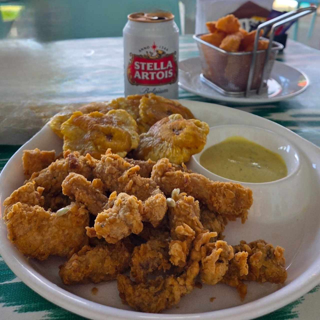 ENTRADAS - DEDITOS DE PESCADO con patacones