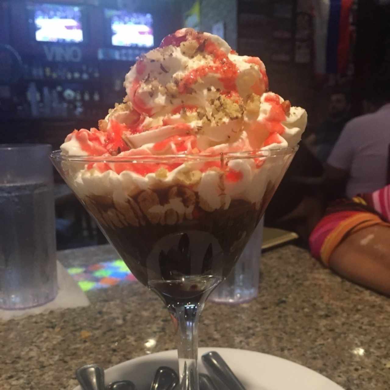 brownie con helado 