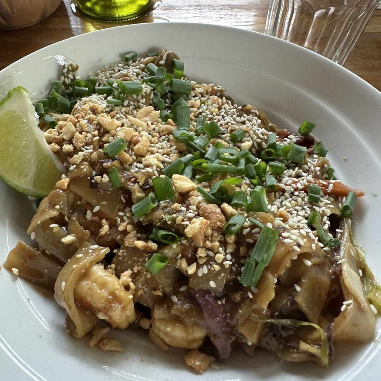 Pad thai de camarones