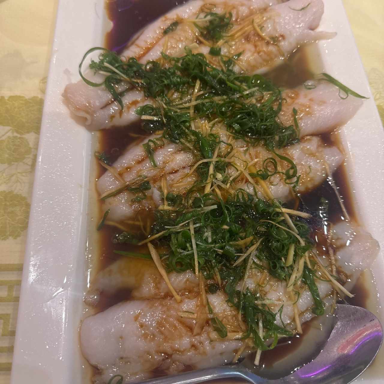 Pescado al vapor 