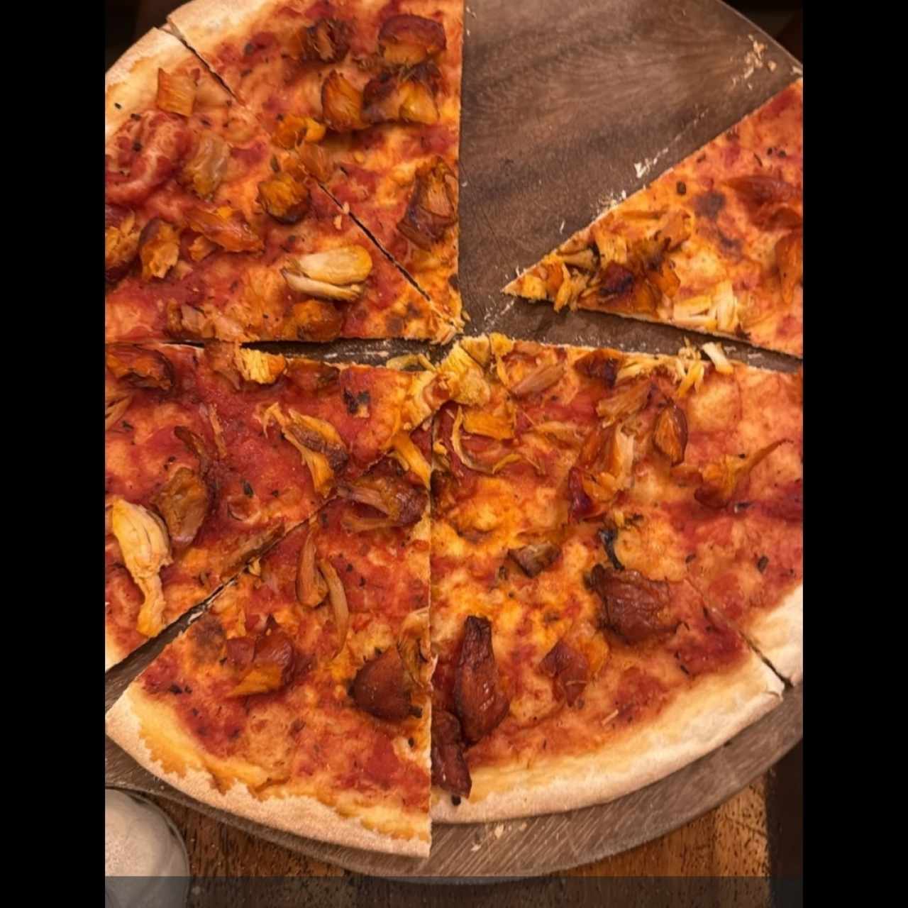 Pizza - pollo sin queso